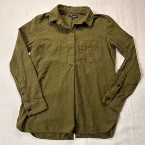 Madewell Olive Green Long Sleeve Shirt